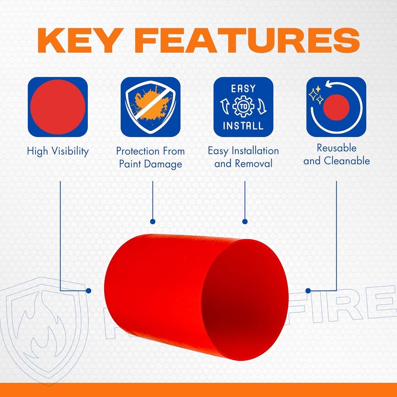 RepelFire Fire Sprinkler Head Paint Cover - Head Protector, Head Covers for Painting, Protection Covers for Ceiling Pop Out, Head Guard and Head Paint Protection for Covering Recessed Sprinkler Heads - 24 PK - Image 2